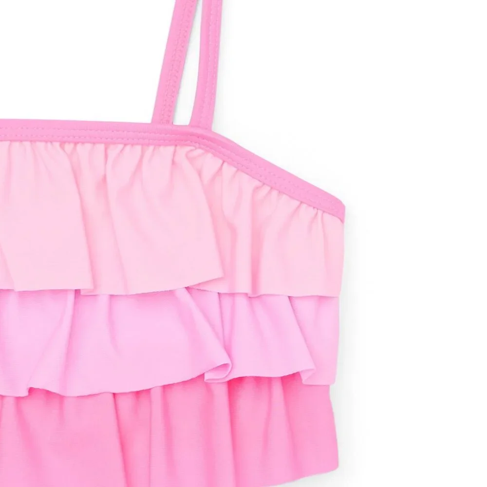Ruffle Tankini TODDLER GIRLS Pink Bikini Swimsuit SIZE 18 MONTHS NEW
